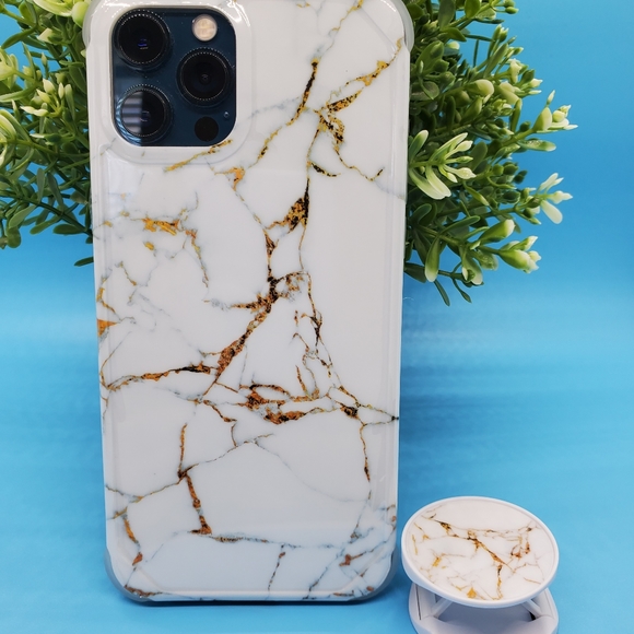 iPhone 12 Case iPhone 12 Pro Case iPhone 12 Pro Max Case Marble & Holder - Picture 6 of 7